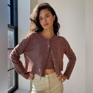 Aritzia Sicily SET - Wilfred Cardigan Sweater and Tank